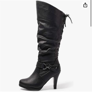 Brand new Black lace up boots